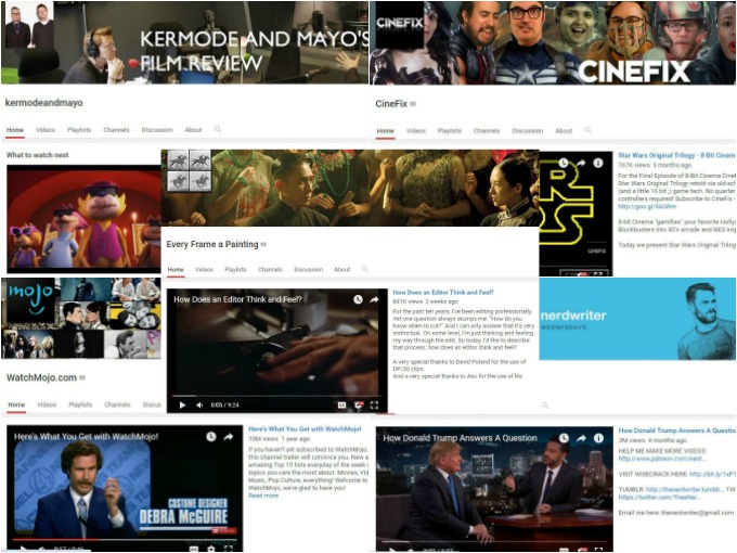 5 Youtube channels about movies
