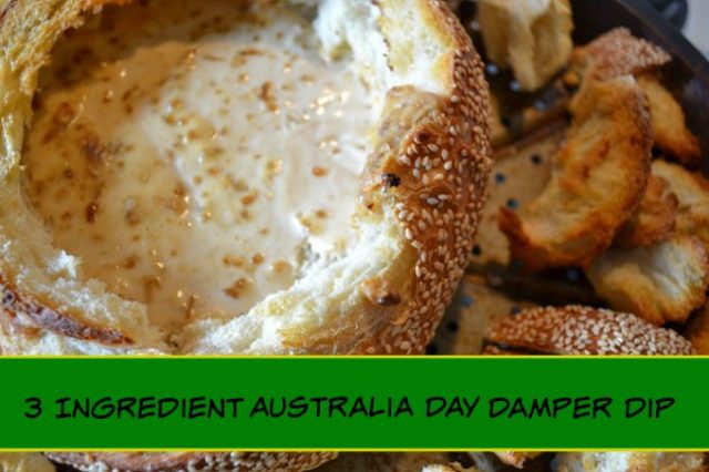 3 ingredient australia day damper dip