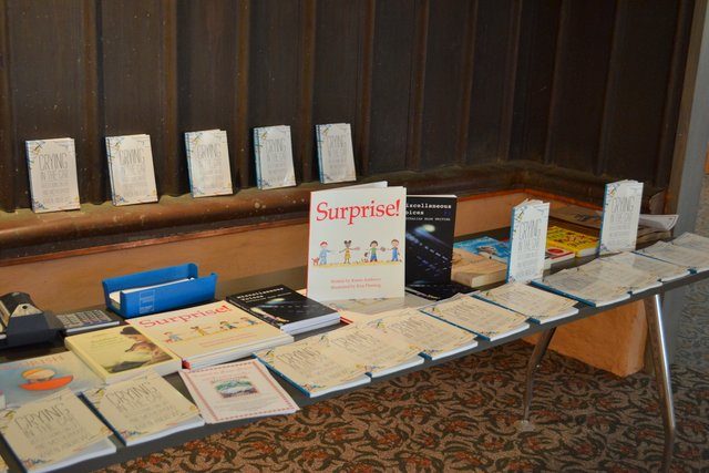 book launch table